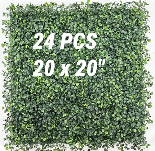 Nolruo Grass Wall Panels 24-Piece Greenery Fence