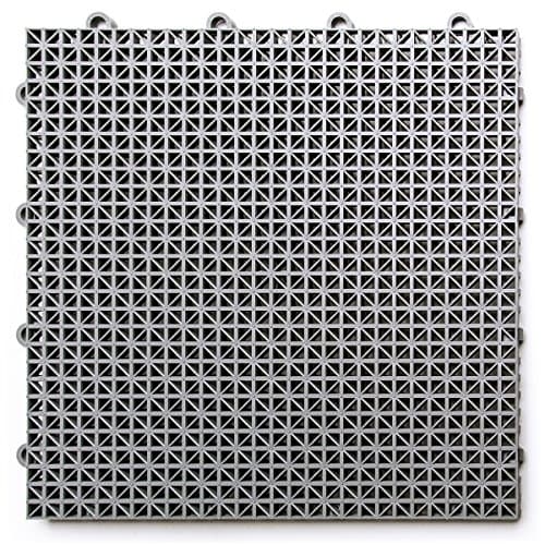 Big Floors DuraGrid Gray Deck Tiles 40-Pack